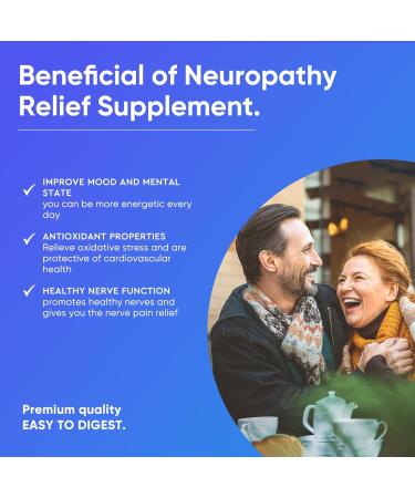 Nerve Savior for Neuropathy - Advanced Nerve Health Blend with 600mg Alpha Lipoic Acid & Benfotiamine - 120 Capsules | Fast International Shipping - Buy Online on GoSupps.com