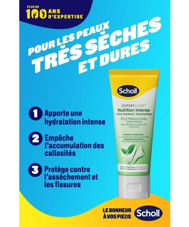 SCHOLL Pack of 3 Intense Nutrition Creams - Very Dry Skin - Allantoin - 75 ml - Buy Online on GoSupps.com