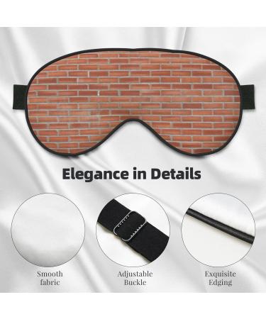 Red Brick Wall Texture Print Unisex Sleep Mask - Double-Sided Eye Mask for Sound Sleep & Skin Care - Ideal Gift - Buy Online on GoSupps.com
