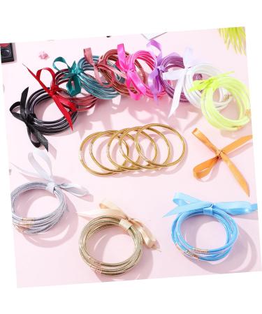 VILLCASE Elastic Bracelet Jelly Bracelets Silicone Bracelets 60pcs Bracelet Ribbon Set 60 Pieces Miss Gift Jelly Silica Gel Jelly Wrist Bracelets Bow Ribbon Bracelets Bracelets Aesthetic - Buy Online on GoSupps.com