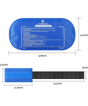 Reusable Hot Cold Gel Ice Packs for Injuries | Adjustable Wraps for Joint Pain, Muscle Soreness | Shoulder, Knee, Back Pain Relief - Buy Online on GoSupps.com