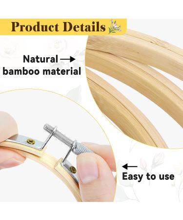 Aoibrloy 5 Inch Embroidery Hoops - 12 Piece Bulk Round Cross Stitch Hoop Rings for Sewing and Decoration - Buy Online on GoSupps.com