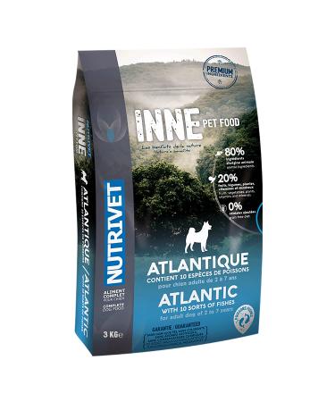 NUTRIVET - INNE Dog - Grain-free kibble - Adult dog - Fish - 80% ingredients of animal origin - 3 kg