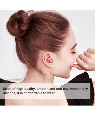 Soft Gel Swimming Ear Plugs - Reusable Silicone for Kids & Adults | Comfortable Bulk Pink Ear Plugs for Showering Bathing & Snorkeling - Buy Online on GoSupps.com