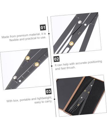 Beavorty Eyebrow Scale Makeup Stencil Eyebrow Measuring Ruler Ratio Eyebrow Drawing Tool Caliper Miss Balance - Buy Online on GoSupps.com