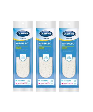 Dr. Scholl's Insoles Air-Pillo Cushioning - 3 Pairs (Men's Sizes 7-13 & Women's Sizes 5-10) - Buy Online on GoSupps.com