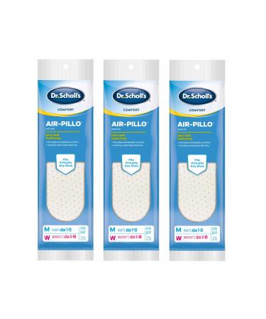 Dr. Scholl's Insoles Air-Pillo Cushioning - 3 Pairs (Men's Sizes 7-13 & Women's Sizes 5-10)