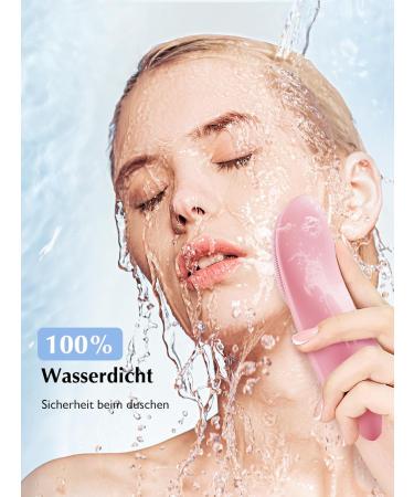 Coslus IPX7 Waterproof Electric Silicone Face Cleaning Brush - 4 Modes Rechargeable Pink for Deep Cleaning & Massage - Buy Online on GoSupps.com