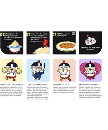 Samyang Noodles Spicy Chicken Noodle Carbonara 4.58 oz 2 (Pack of 5) - Korean Noodles Ramen - Buy Online on GoSupps.com