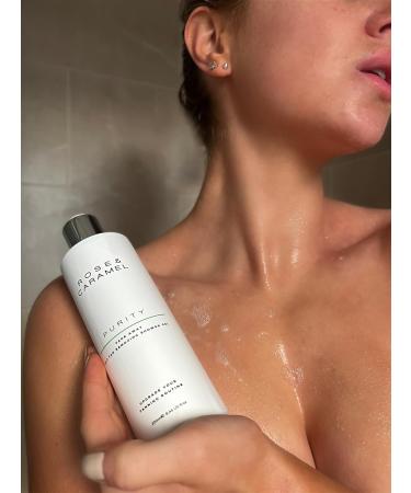 Rose & Caramel Purity Fade Away Self Tan Removing Shower Gel (250ml). Effective Self Tan Eraser Fresh Fruity Fragrance Gentle Exfoliator. Removes All Fake Tan Brands Vegan Cruelty Free - Buy Online on GoSupps.com