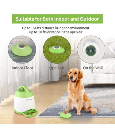 PetGeek Interactive Automatic Dog Feeder Toy Treat Dispensing Puzzle Toy for Dogs and Cats Electronic Food Dispenser with Remote Control Safe ABS Material IQ Training Pet Toy (Green) - Buy Online on GoSupps.com