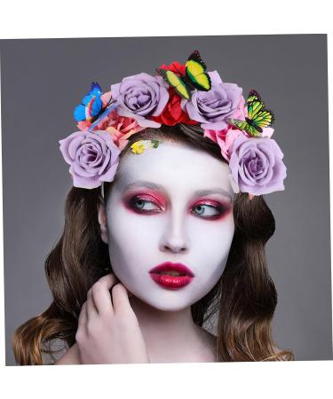 minkissy Flower Butterfly Headdress Headband Butterfly Accessories for Women Butterfly Fascinator Prom Headpiece Floral Headpiece Butterfly Headpiece Flower Headpiece Fabric Purple - Buy Online on GoSupps.com