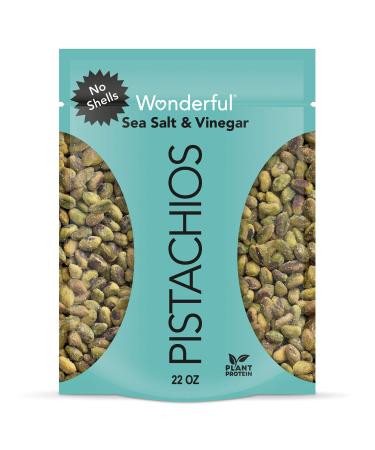 Buy Wonderful Pistachios No Shells Sea Salt & Vinegar 22 Oz - Crunchy Snack Delight! - Buy Online on GoSupps.com