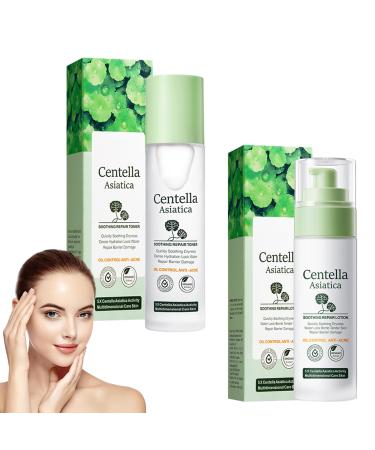 Essence toner facial water + facial lotion soothing facial water moisture lotion for face moisturizing soothes repairs and hydrates the skin 120 ml + 80 ml