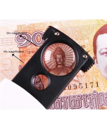 Magnifying glassPortable 20X Folding Magnifier an LED Light Hand-held HD 20x Zoom Lens Magnifying Glass 45 Times with a Three Button Batteries Uv lamp Very Suitable for The Elderly - Buy Online on GoSupps.com
