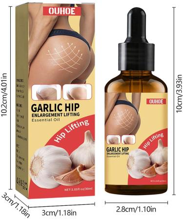 Botiniv Hip Up Firming Essential Oil - 1.01 oz Garlic Hip Enlargement Massage - Deep Moisturizing Oil For Women For Buttock Shaping Products - Buy Online on GoSupps.com