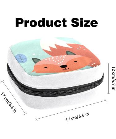 Autumn Fox Leaf Color Sanitary Napkin Storage Bag | Period Tampon Makeup Pad Pouch - GIAPB 1326 - Buy Online on GoSupps.com