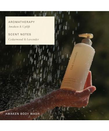 Oak Essentials Awaken Body Wash | Hydrating Shower Gel with Lavender Oil Cedarwood Oil & Rice Bran Extract 1.7 Fl Oz 1.7 Fl Oz (Pack of 1) - Buy Online on GoSupps.com
