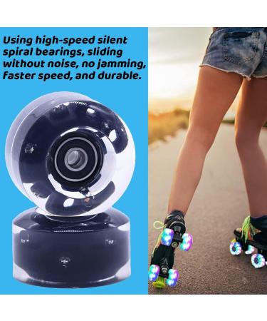 iBccly Light Up Roller Skate Wheels - High-Speed Luminous Rollerskate Wheels (8PCS) - Buy Online on GoSupps.com