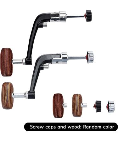 Lixada 3PCS Fishing Reel Power Handle Grip - Non-Slip Foldable Wooden Knob for Spinning Reel - Replacement Grip Parts - Buy Online on GoSupps.com