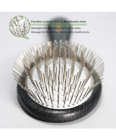 Bestool Paddle Detangler Hair Brush with Metal Bristles | Anti-Static for Women, Men, Kids | Detangling & Massaging | For All Hair Types | Wet & Dry | Daily Use - Buy Online on GoSupps.com