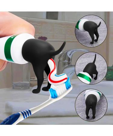 3-Part Dog Butt Toothpaste Topper - Funny Gift for Pet Lovers & Friends | Unique Squeeze Toy for Hilarious Doggie Fun - Buy Online on GoSupps.com