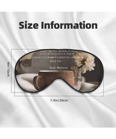 Sleep Mask Eye for Men & Women - Reusable Soft Blackout Eye Masks for Better Sleep Travel & Gifts - Inspirational Quotes - Buy Online on GoSupps.com