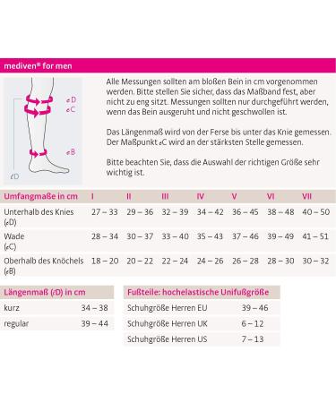 Shop Medi Mediven Compression Stockings for Men - CCL2 Black (1 Pair) | Comfortable & Supportive | International Shipping - Buy Online on GoSupps.com