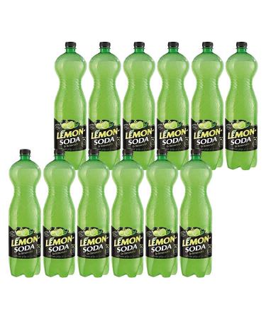 12x Lemonsoda PET 1Lt Campari bottle Lemon Soda Lemonade Lemon Italian