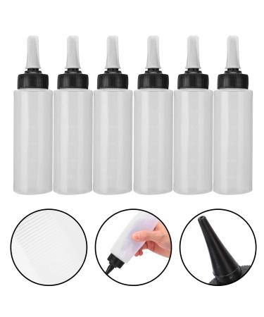 6-Pack Applicator Squeeze Bottles with Twist Top Cap for Hair Color Shampoo & Salon Treatments - Refillable Hairdressing Tools - Buy Online on GoSupps.com