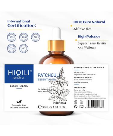 HIQILI 30ML Patchouli Essential Oil & 30ML Velvet Ribbon Fragrance Oil for DIY Diffuser - Buy Online on GoSupps.com