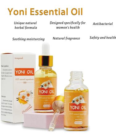 2 PCS Organic Yoni Essential Oil for Women - pH Balance, Odor Elimination & Vaginal Care - 100% Natural Serum with Chamomile - 1 fl oz - Buy Online on GoSupps.com