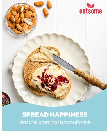 Oatsome Sunny Coco | Vegan Almond & Coconut Spread | 100% Natural | No Sugar No Palm Oil | Bio | Perfect Breakfast | 200g - Buy Online on GoSupps.com