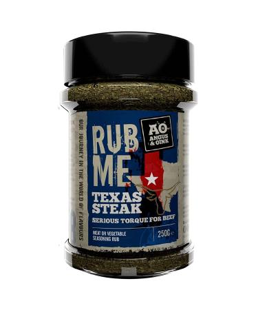 Angus & Oink | Rub Me Texas Steak | BBQ Seasoning | No Preservatives Thickeners or Coloring | Great with Steaks | 210g - Buy Online on GoSupps.com