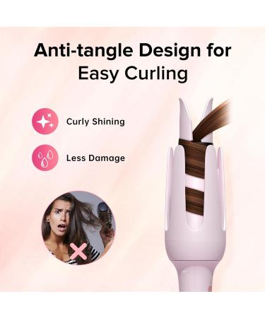 Automatic Curling Iron & Rotating Curling Wand - 1 & 1.25 Inch Barrels Anti-Tangle Auto-Off Dual Voltage Fast Heating for All Hair Types - Buy Online on GoSupps.com
