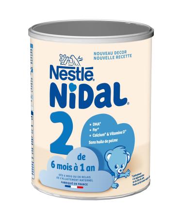 Nestlé Nidal 2 - 2nd Age Milk Powder for Babies from 6 to 12 Months - 800 g