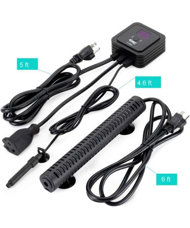 Hygger 200 300W 500W Aquarium Heater with External Digital Controller for 15-120 Gallon Tank - Buy Online on GoSupps.com