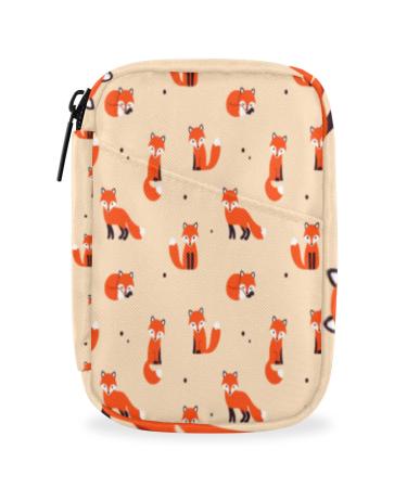 Cute Fox Pill Case Weekly Medicine Organizer with Travel Bag Seven-Day Pill Box Vitamin Supplement Box Fish Oil Pills Holder