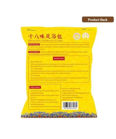 30 Bag Herbal Foot Soak | Lymphatic Drainage & Detox for Dry Cracked Feet | Traditional Chinese Medicated Footbath Spa - Buy Online on GoSupps.com