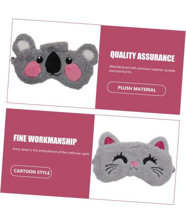 FOMIYES Sleep Masks & Eye Covers - 6 Pcs Light Blocking Eye Shades for Men & Kids - Plush Bunny Animal Design - Ideal for Travel & Sleeping - Buy Online on GoSupps.com