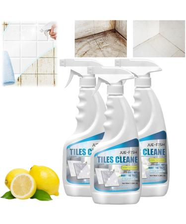 2024 New Tile Grout Cleaner Sprayer Make Grout Cleaning Much Easier Ceramic Tile Floor Cleaner Multi-Purpose Tile Grout Cleaner Spray Powerful Heavy Duty Tile & Grout Cleaner for Bathroom (3PCS)