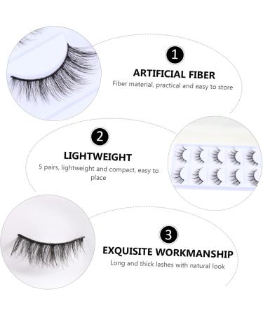 Healeved 10 Pairs False Eyelashes Eyelash Hair Eyelashes Cross Eyelashes Thick Eyelashes Fake Eyelashes Cosmetic Tool Artificial Eyelashes Cross Eye Lashes Handmade Eyelashes - Buy Online on GoSupps.com