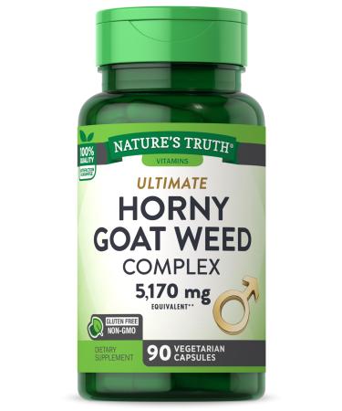 Nature's Truth Horny Goat Weed Complex | 90 Capsules | with Maca Root | Non-GMO & Gluten Free Herbal Supplement