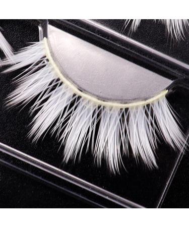 Buy White False Eyelashes | Best Cosplay & Masquerade Makeup Accessories | International Shipping - Buy Online on GoSupps.com