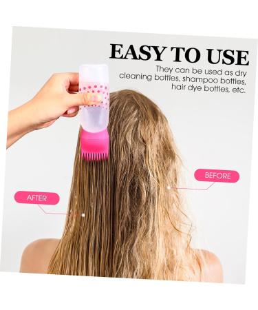 Lot De 2 Bouteilles De Teinture Pour Cheveux 250 Ml Avec Peigne Applicateur Rose Pour Salon Coiffure Maison Gradu es Plastique Solide - Buy Online on GoSupps.com