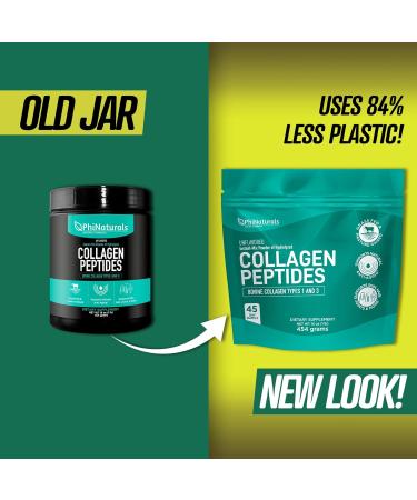 Collagen Peptides Protein Powder Instant-Mix Unflavored Hydrolyzed Collagen Supplement from Pasture-Raised Grass-Fed Bovine Beef Non-GMO Keto & Paleo Friendly Anti-Aging Supplements PhiNaturals - Buy Online on GoSupps.com