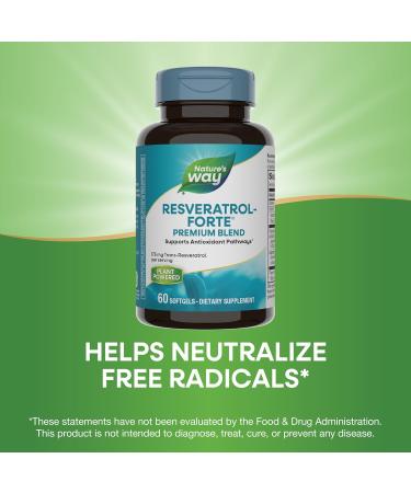 Nature's Way Resveratrol-Forte Protects from Free Radicals* 60 Softgels - Buy Online on GoSupps.com