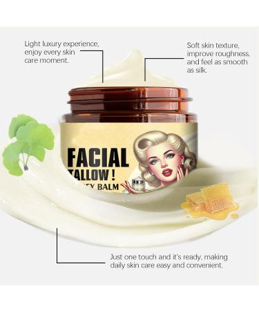 Mikabila (04)120g*2 Beef Tallow Cream for Skin Care Beef Tallow Honey Moisturizer Anti-aging Soft Skin Brightening Facial Cleanser Moisturizes Lightens Spots Face & Body Whipped Moisturiser - Buy Online on GoSupps.com