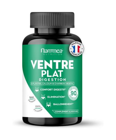 Flat stomach BIO extra strong slimming digestion - Fast and effective weight loss - Powerful hunger cutting-fat burn- draining-slimming-vegetable charcoal-90 capsules