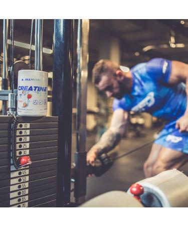 All-Nutrition Creatine Muscle Max - 500g Sugar-Free Creatine Monohydrate with Taurine for Enhanced Performance & Muscle Growth - Strawberry Flavor - Buy Online on GoSupps.com